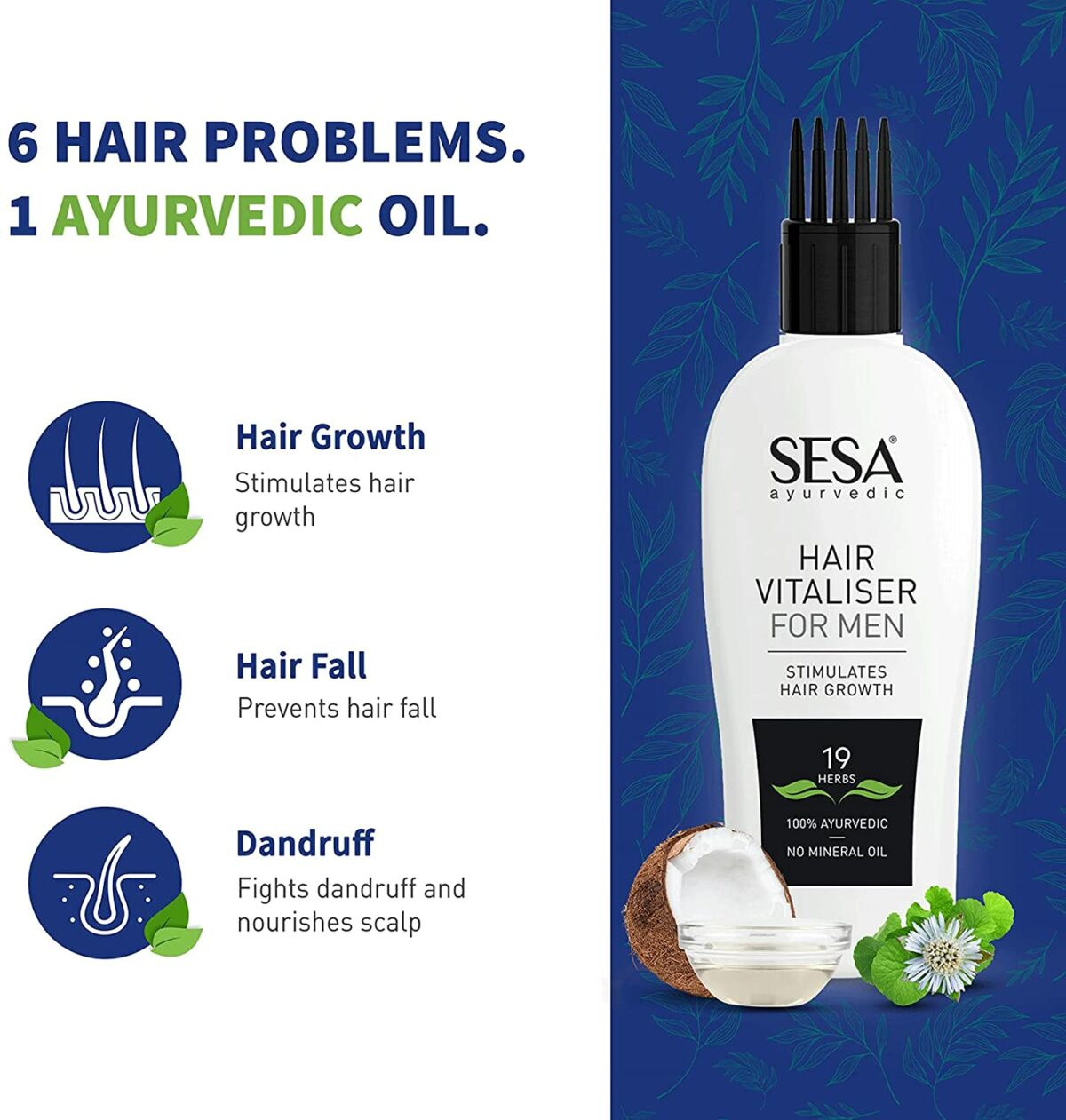 Sesa Ayurvedic Hair Vitaliser for Men - Dhempe Family Travel Blog